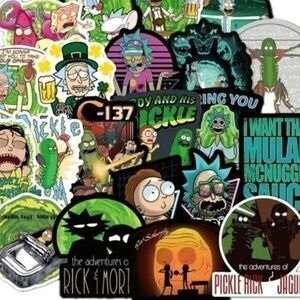 100 Rick and Morty Stickers - Vinyl Decal Characters Animated Adult Mash